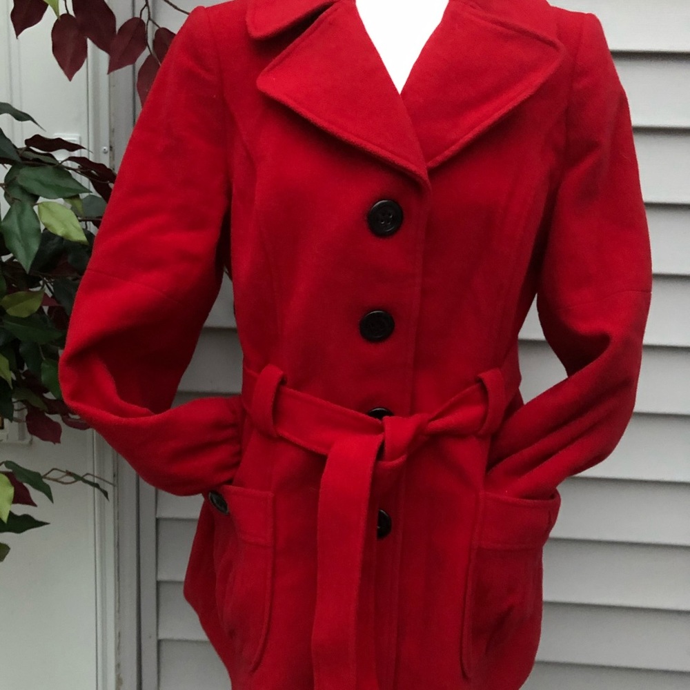 Style & co. Red Wool Jacket Size M